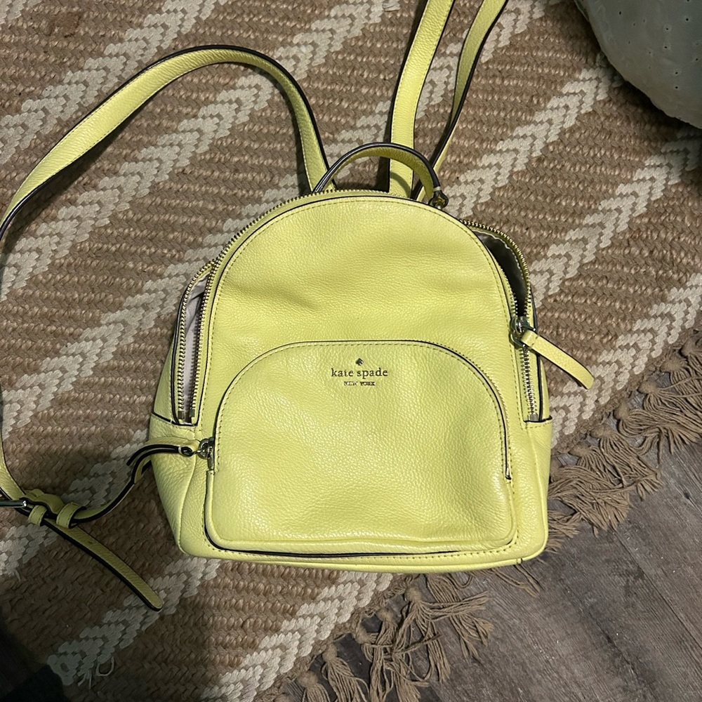 Kate Spade Lemon Leather Backpack